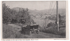 Near Larkspur, on the road to Ross from Sausalito, Marin County